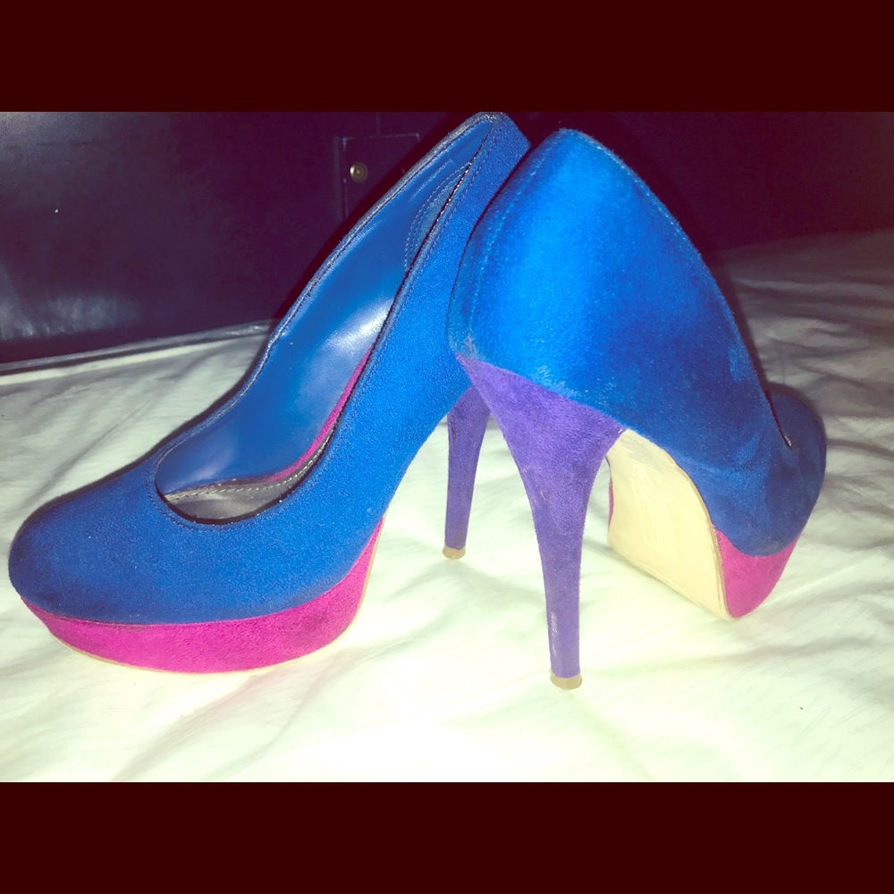 Cute, Blue, Pink and Purple heels